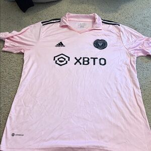 Messi 2023 Inter Miami Soccer jersey men’s medium US HOME Adidas BNWT #10 pink